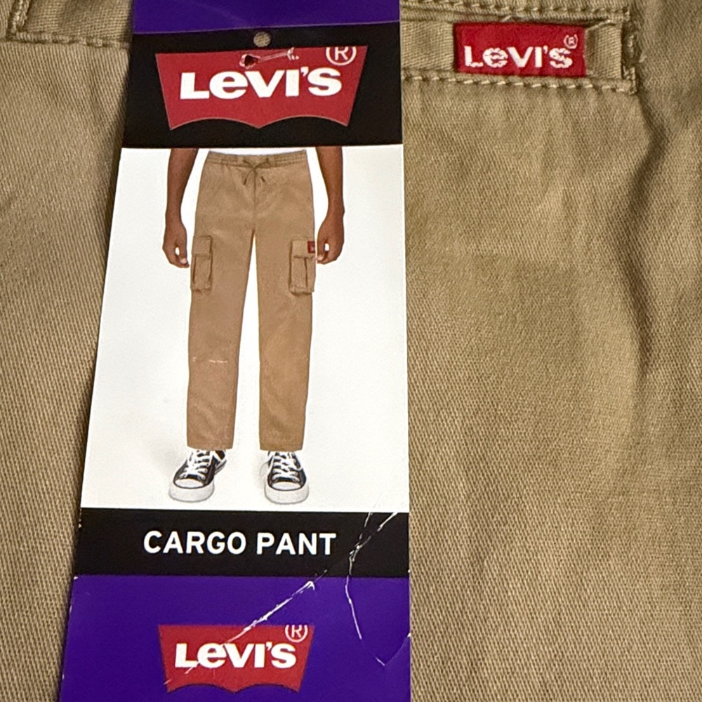 Levi’s youth cargo pants size 10 NWT tan - Picture 1 of 6